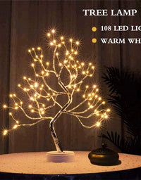 LED Night Light Mini Christmas Tree Copper Wire Garland Lamp For Kids Home Bedroom Decoration Decor Fairy Light Holiday lighting
