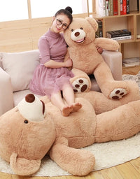 100-260cm Cheap unstuffed America Giant Bear Plush Toy Soft Bear Skin Birthday Valentine's Gifts For Girl Kid's Toy
