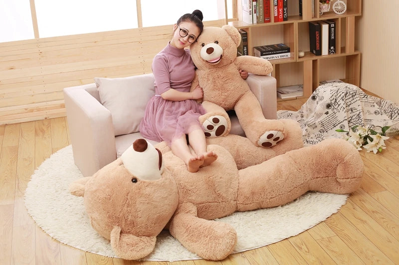 100-260cm Cheap unstuffed America Giant Bear Plush Toy Soft Bear Skin Birthday Valentine's Gifts For Girl Kid's Toy