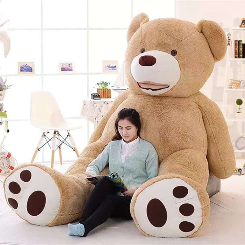 100-260cm Cheap unstuffed America Giant Bear Plush Toy Soft Bear Skin Birthday Valentine's Gifts For Girl Kid's Toy