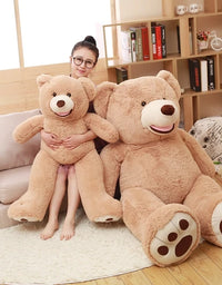 100-260cm Cheap unstuffed America Giant Bear Plush Toy Soft Bear Skin Birthday Valentine's Gifts For Girl Kid's Toy
