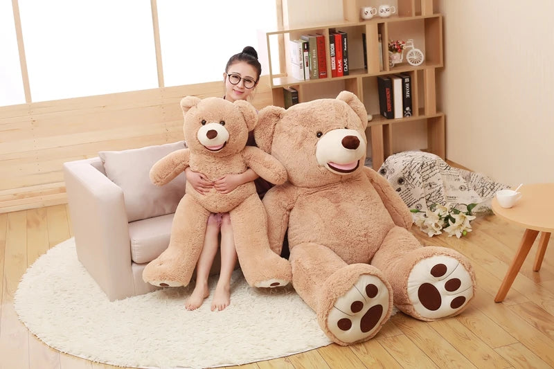 100-260cm Cheap unstuffed America Giant Bear Plush Toy Soft Bear Skin Birthday Valentine's Gifts For Girl Kid's Toy