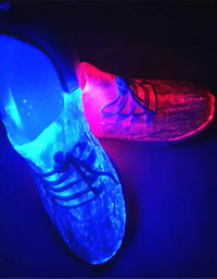 Colorful Led Fiber Optic Shoes For Girls Boys Men Women USB Recharge Glowing Sneakers Man Light Up Shoes Luminous Party Shoes
