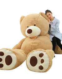 100-260cm Cheap unstuffed America Giant Bear Plush Toy Soft Bear Skin Birthday Valentine's Gifts For Girl Kid's Toy
