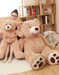 100-260cm Cheap unstuffed America Giant Bear Plush Toy Soft Bear Skin Birthday Valentine's Gifts For Girl Kid's Toy
