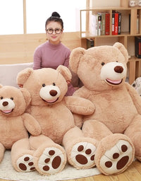 100-260cm Cheap unstuffed America Giant Bear Plush Toy Soft Bear Skin Birthday Valentine's Gifts For Girl Kid's Toy
