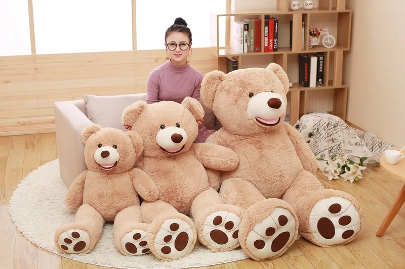 100-260cm Cheap unstuffed America Giant Bear Plush Toy Soft Bear Skin Birthday Valentine's Gifts For Girl Kid's Toy