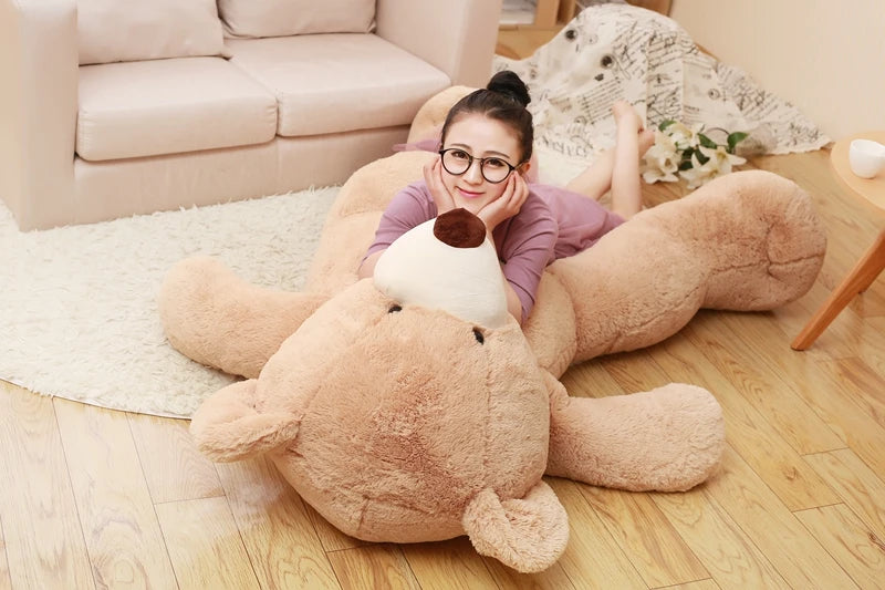 100-260cm Cheap unstuffed America Giant Bear Plush Toy Soft Bear Skin Birthday Valentine's Gifts For Girl Kid's Toy