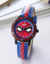 Children Cartoon Watch Boy Primary School Student Clock Spiderman Quartz Watch Luminous Pointer Boy's WristWatch
