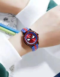 Children Cartoon Watch Boy Primary School Student Clock Spiderman Quartz Watch Luminous Pointer Boy's WristWatch
