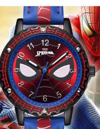 Children Cartoon Watch Boy Primary School Student Clock Spiderman Quartz Watch Luminous Pointer Boy's WristWatch
