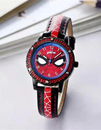 Children Cartoon Watch Boy Primary School Student Clock Spiderman Quartz Watch Luminous Pointer Boy's WristWatch
