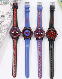 Children Cartoon Watch Boy Primary School Student Clock Spiderman Quartz Watch Luminous Pointer Boy's WristWatch
