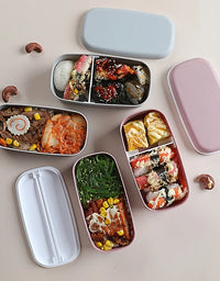 Japanese-style Heated Portable Lunch Box For Kids Food Storage Container Lunch Keep Fresh Box Children Kids Breakfast Boxes
