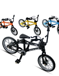 Finger BMX Bikes Toys BMX Bicycle Novelty Gag Toys Kids Gifts Finger BMX Mini Bicycle Assembly Bike Model Toys
