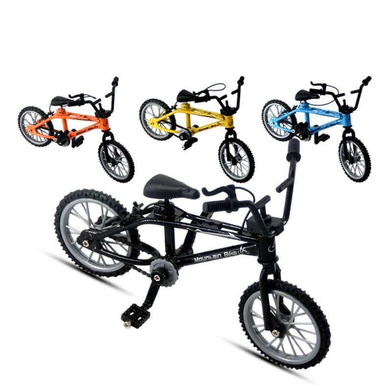 Finger BMX Bikes Toys BMX Bicycle Novelty Gag Toys Kids Gifts Finger BMX Mini Bicycle Assembly Bike Model Toys