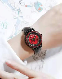 Children Cartoon Watch Boy Primary School Student Clock Spiderman Quartz Watch Luminous Pointer Boy's WristWatch
