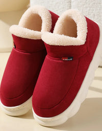 Kidmi Winter Women Shoes Casual House Shoes For Men 2024 Outdoor Warm Cotton Shoes For Women Indoor Plush Padded Slippers Female
