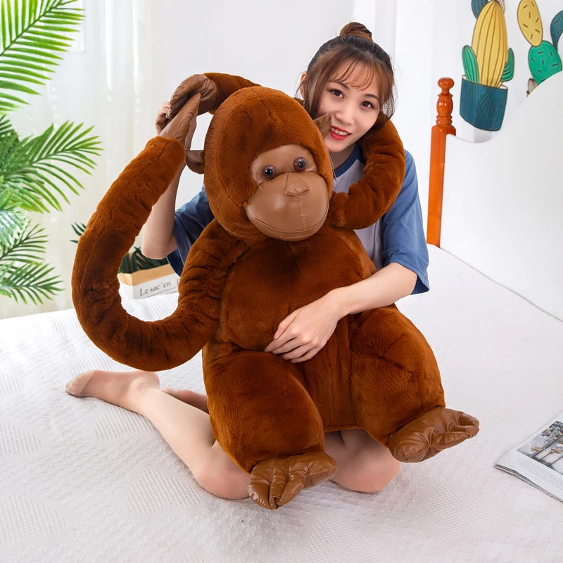 55cm Jungle Gorilla Plush Toy King Kong Monkey Doll Children's Christmas Gift Doll Ragdoll Stuffed Toys Stuffed Animal Stitch