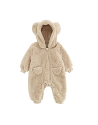 0-2Y Newborn Baby Rompers Spring Autumn Warm Fleece Baby Boys Costume Baby Girls Clothing Animal Overall Baby Outwear Jumpsuits
