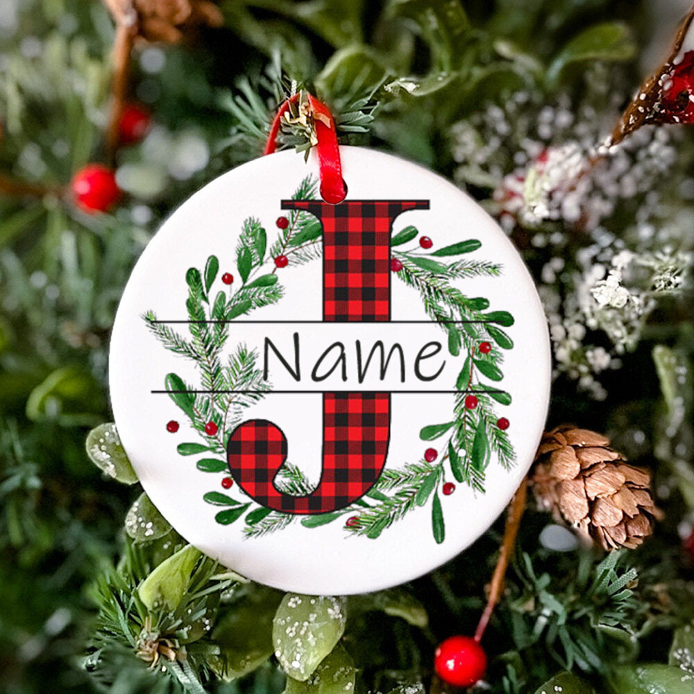 Personalized Christmas Baby Ornament Custom Name Xmas Infant Keepsake Gift Christmas Photography Accessories Christmas Ornament