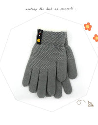 6-10 Years Old New Fashion Kids Thick Knitted Gloves Warm Winter Gloves Children Stretch Mittens Boy Girl Infant Accessories
