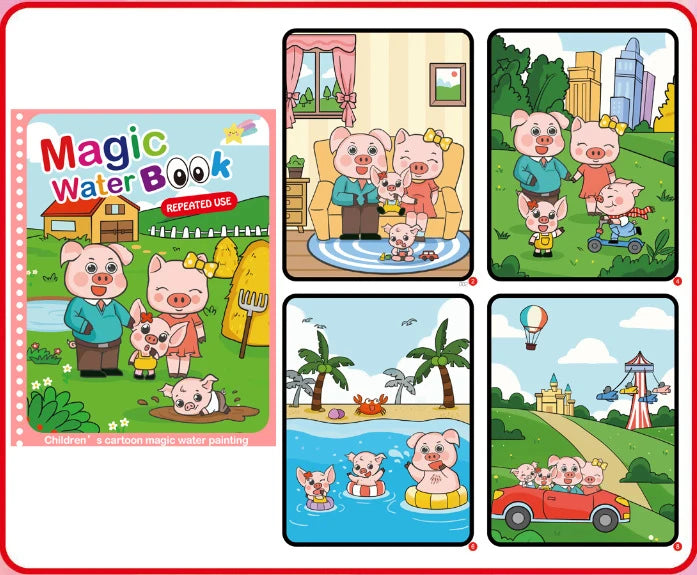 Kids Magic Water Drawing Books Coloring Books Painting Toys for Kids Birthday Christmas New Year Gift for Boys and Girls