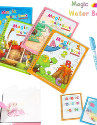 Magical Book Water Drawing Montessori Toys Reusable Coloring Book Early Education Toys Dinosaur Princess Ocean World Letters
