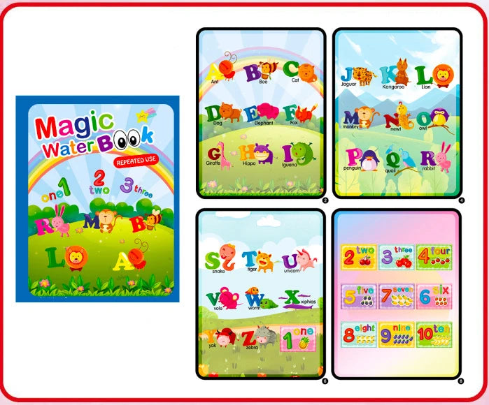 Kids Magic Water Drawing Books Coloring Books Painting Toys for Kids Birthday Christmas New Year Gift for Boys and Girls