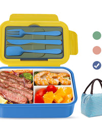 Lunch Box Food Warmer Portable Kids Childen Food Container In The Microwave Heating Leakproof Thicker PP Plastic Split Lunch Box
