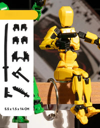 Titan 13 Action Figure Multi Joint Movable Doll 3D Printed Lucky 13 Action Figure Robot Children Toy Kids DIY Stress Relief Toys
