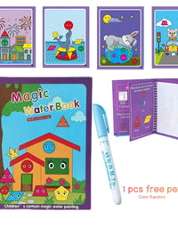 Magical Book Water Montessori Toys Reusable Coloring Book Magic Water Drawing Book Painting Drawing Toys Sensory Early Education
