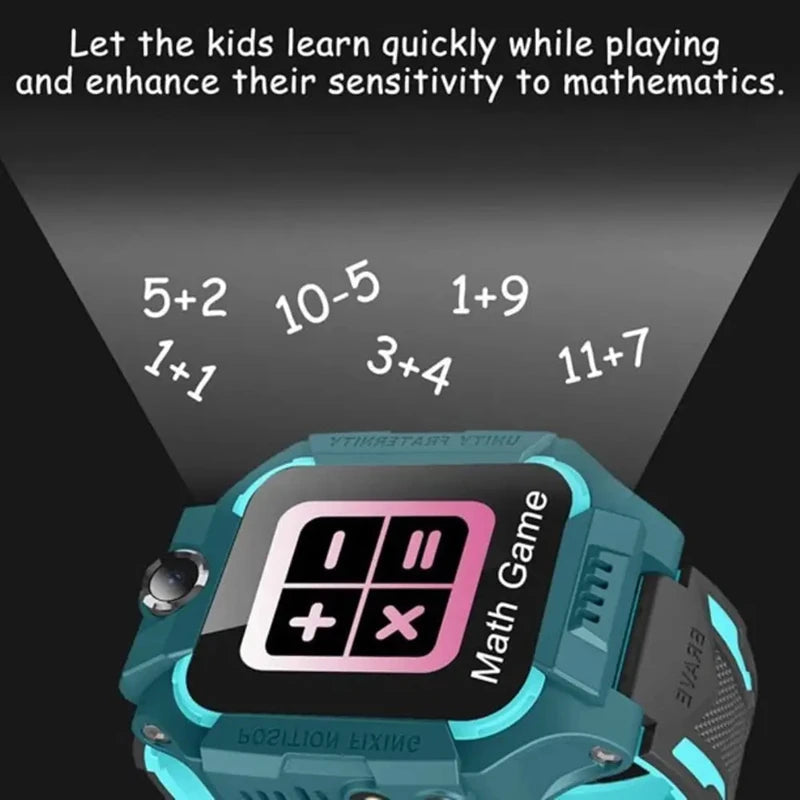 Kids Smart Watch Multifunctional GPS Location SOS Antil-lost Watch Ip67 Voice Function Sim Card Smart Watch Kids Gift