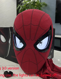 Mascara Spiderman Headgear Mask Cosplay Moving Eyes Mask Spider Man 1:1 Elastic Toys Adults Kids Gift ﻿
