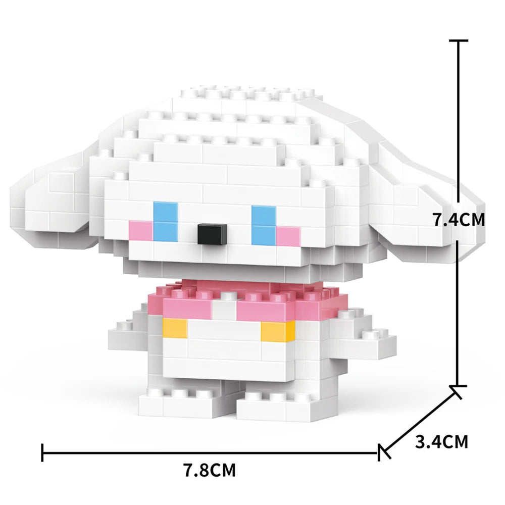 Cinnamoroll Cartoon Block Character Assembled Model Building Block Dolls Toy Children Gift