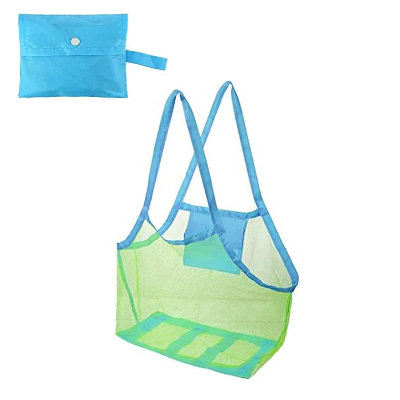 Children Sand Away Protable Mesh Bag Kids Toys Storage Bags Swimming Large Beach Bag Clothes Toy Storage Sundries Backpack