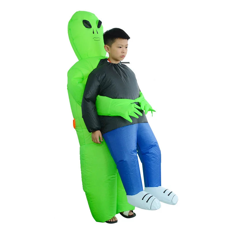 Adult Kids Alien Inflatable Costume Boys Girl Party Cosplay Costume Funny Suit Anime Fancy Dress Halloween Costume For Man Woman