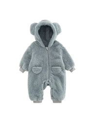 0-2Y Newborn Baby Rompers Spring Autumn Warm Fleece Baby Boys Costume Baby Girls Clothing Animal Overall Baby Outwear Jumpsuits
