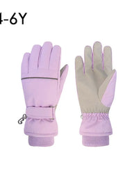 High Quality Kids Ski Gloves Winter Snowboard Snow Children Glove for Boys Girl Waterproof Thicken Mittens Keep Finger Warm 2023
