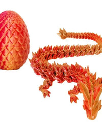 1/2PCS 3D Printed Dragon Egg with Dragon Full Articulated Dragon Modle Movable Rotatable Articulated Desktop Ornament Kid Toy
