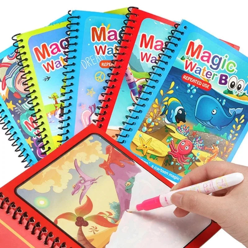 Kids Magic Water Drawing Books Coloring Books Painting Toys for Kids Birthday Christmas New Year Gift for Boys and Girls