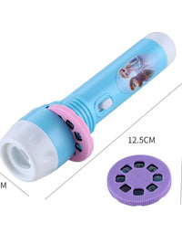 Disney Frozen Elsa kids Projection Flashlight Light-emitting Mickey 24Patterns Illuminated Projection Led Party Decor kids toy
