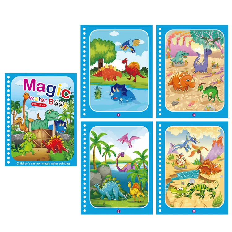 Kids Magic Water Drawing Books Coloring Books Painting Toys for Kids Birthday Christmas New Year Gift for Boys and Girls