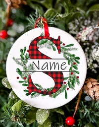 Personalized Christmas Baby Ornament Custom Name Xmas Infant Keepsake Gift Christmas Photography Accessories Christmas Ornament
