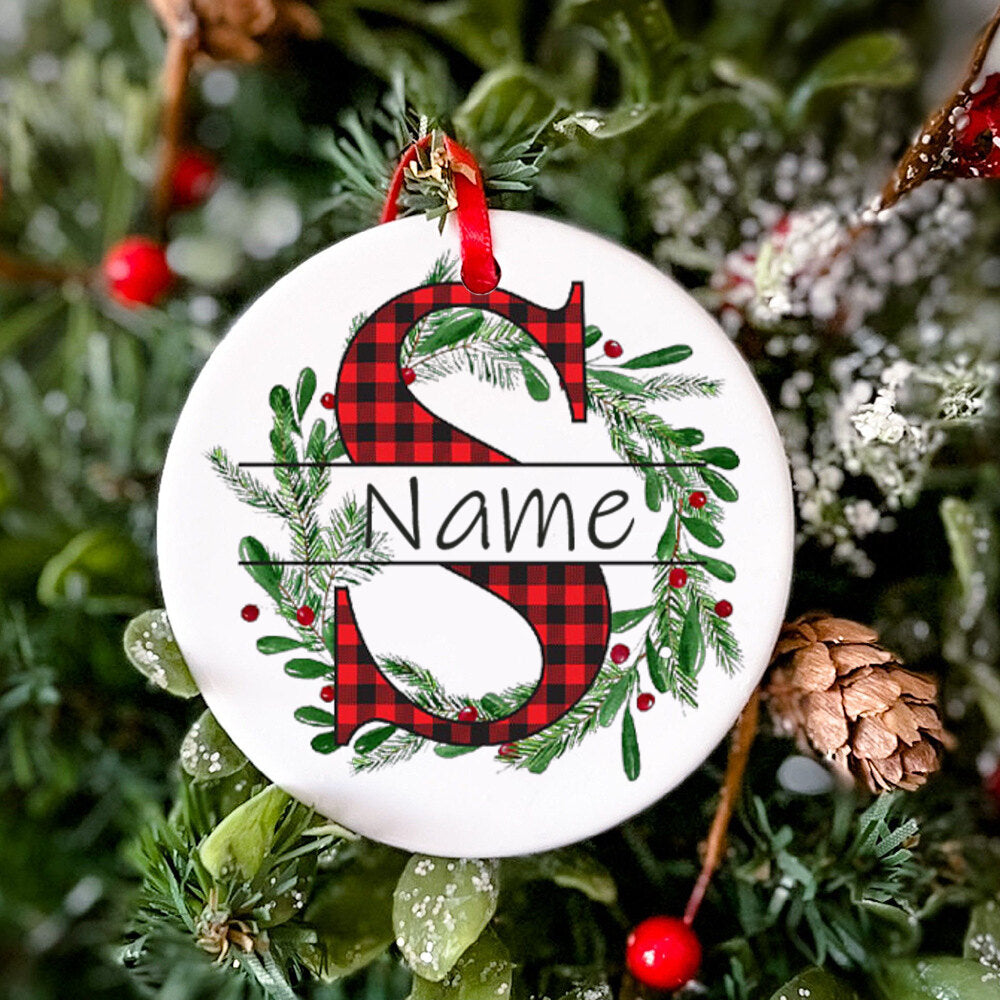 Personalized Christmas Baby Ornament Custom Name Xmas Infant Keepsake Gift Christmas Photography Accessories Christmas Ornament