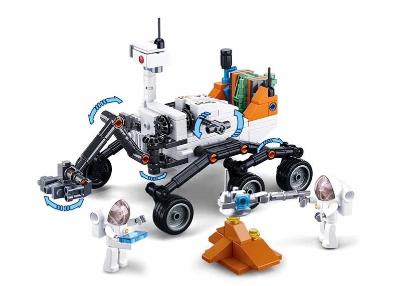 SLUBAN Curiosity Mars Rover Building Blocks Interstellar Exploration Series Assembly Model Children's Toy  Birthday Gift