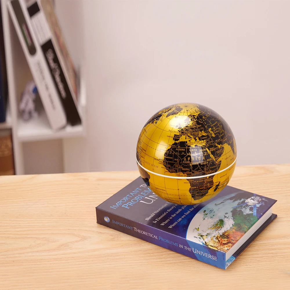 Floating Globe Magnetic Levitation Globe Educational Supplies Luminous Earth Globe Cosmic Cover Book Base