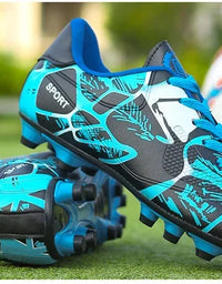 Childrens Soccer Shoes for Boy Indoor Turf Training Outdoor Sports Fast Football Shoes Society Cleats Football Boots for Kids
