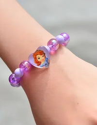 Frozen Elsa Anna Princess Bracelets Fashion Jewelry Cartoon Figure Bracelet Toys Flash Wristand Cute Girl Kids Birthday Gifts
