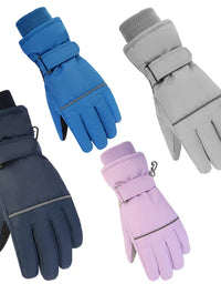 High Quality Kids Ski Gloves Winter Snowboard Snow Children Glove for Boys Girl Waterproof Thicken Mittens Keep Finger Warm 2023
